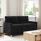 vidaXL bank / zetel Zwart 156 x 81 x 87,5 cm Polyester, Verzenden, Nieuw