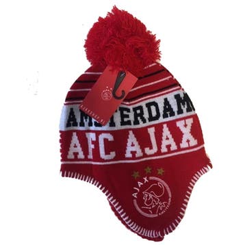 Kingdo Ajax Muts Amsterdam met Flap - Wit-Rood - Junior en, Sport en Fitness, Voetbal, Verzenden, Nieuw, Overige typen