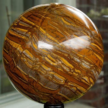 Tigereye large AAA Tigereye sphere - Hoogte: 13.2 cm -