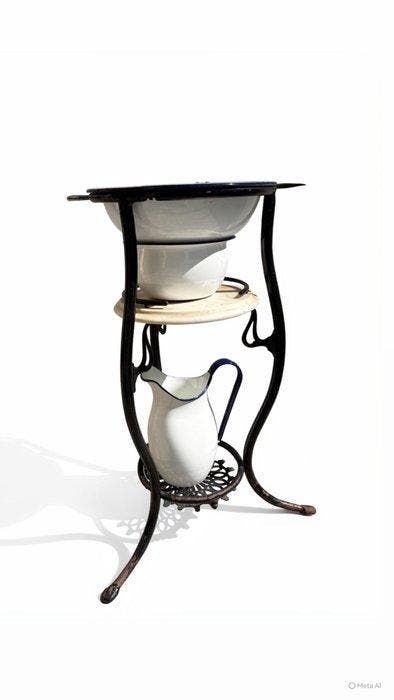 Lavabo - Smeedijzer, Antiquités & Art, Curiosités & Brocante