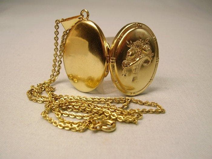 Zonder minimumprijs - Hanger Schaumgold/Golddoublé -, Handtassen en Accessoires, Antieke sieraden