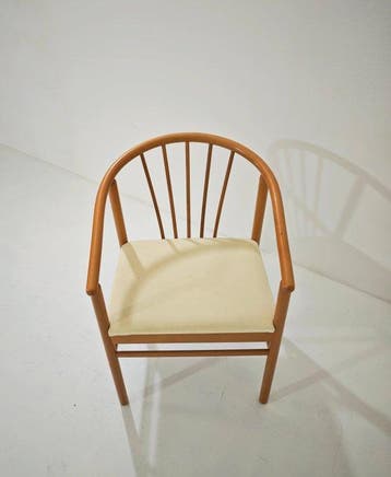 Calligaris - Fauteuil - Kersenhout, Textiel - Calligaris, Antiek en Kunst