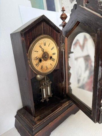 Horloge de table - Junghans Victorien - Chêne - 1900-1910 -