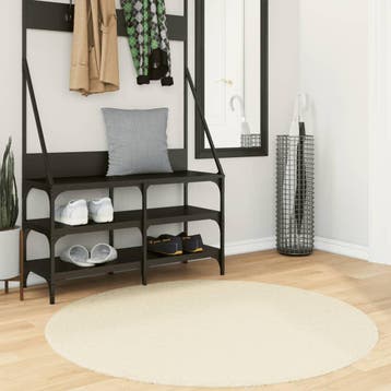 vidaXL Vloerkleed HUARTE laagpolig zacht wasbaar Ø 120 cm, Verzenden, Nieuw