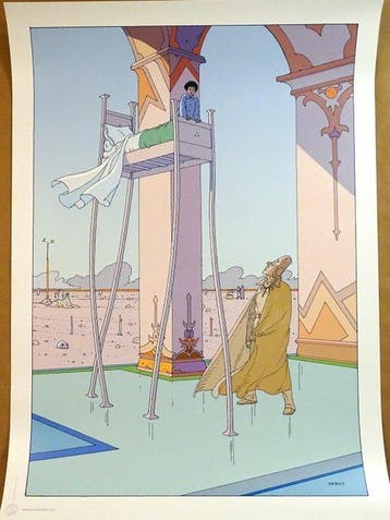 Moebius - 1 Offset Print - Le lit qui marche