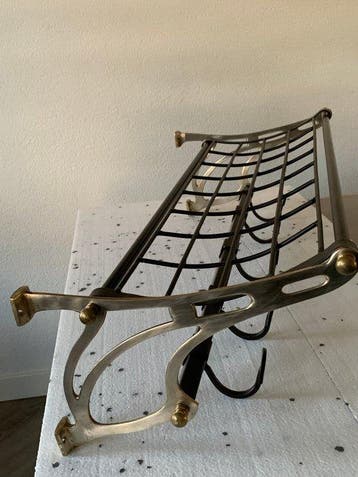 Porte-manteau - portemanteau de train - cuivre-acier -