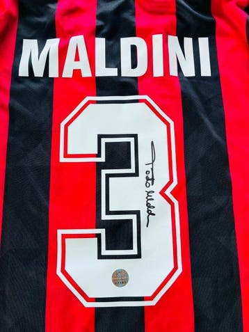 Paolo Maldini - Official Signed - AC Milan 1994 Jersey, Nieuw