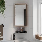 vidaXL Badkamerkast met spiegel 30x24x60 cm eikenkleurig, Verzenden