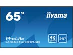 Iiyama ProLite LH6541UHS-B1AG - LCD Monitor 64,5 - 4K, Computers en Software, Monitoren, Verzenden, Zo goed als nieuw, Iiyama