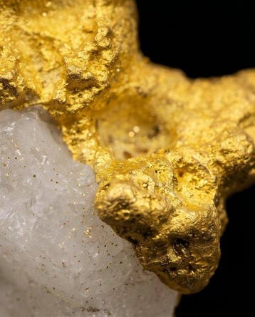 Goud Goud nugget - Hoogte: 15.91 mm - Breedte: 11.69 mm-