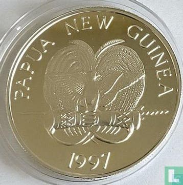 Papoea-Nieuw-Guinea 5 kina 1997 (PROOF) Ribbon sweetlips..., Verzenden, Losse munt