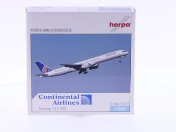 Schaal 1:500 Herpa 510424 Continental Airlines Boeing 757..., Ophalen of Verzenden, Gebruikt