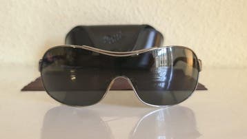 Persol - EASY 29QID Gold Metal Aviator Sunglasses Brown, Nieuw