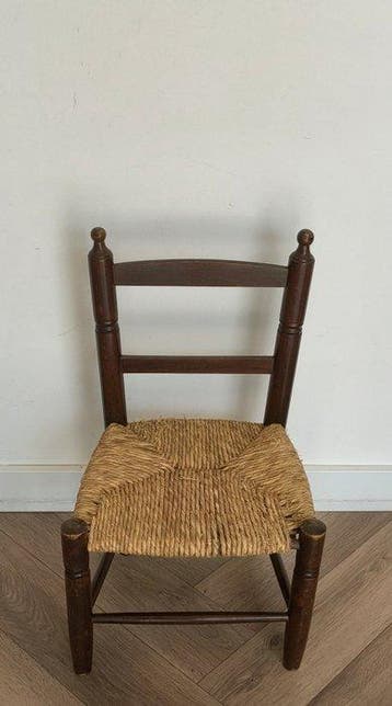 Handmade - Chaise - chaise haute décorative - Bois, Riet /