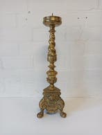 Kaarsenhouder - Brons, Messing - XL - 52 cm - 7kg, Antiek en Kunst, Antiek | Boeken en Manuscripten