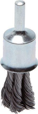Staaldraad Gegolfde RVS Borstel Met Een Diameter 19 mm/ As 6, Verzenden, Nieuw