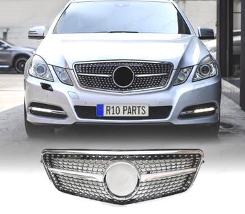CALANDRE MERCEDES W212 LOOK DIAMOND 10-13 CHROMÉ, Verzenden