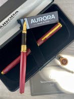 Aurora - Kona red titanium + Nazareno Gabrielli fountain pen, Nieuw