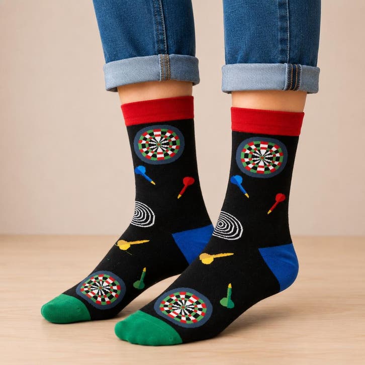Sokken - Dart Sport Print - Zwart - Katoen - Maat 38-45, Kleding | Dames, Sokken en Kousen