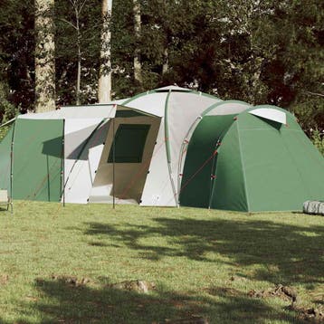 vidaXL Koepeltent 12-persoons waterdicht groen, Caravans en Kamperen, Verzenden, Nieuw