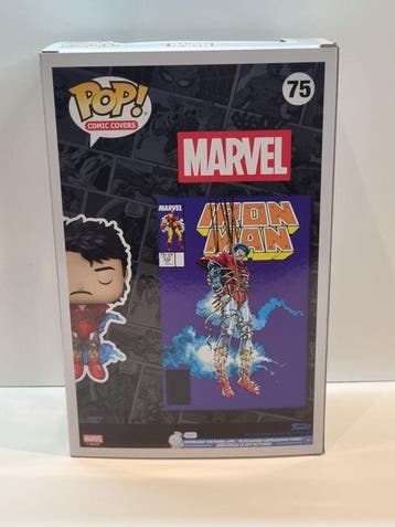 Funko - Funko Pop Comic Covers: #75 Iron Man (Marvel)
