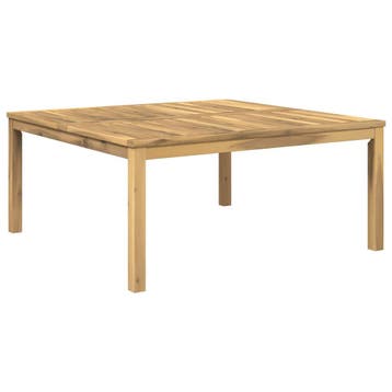 vidaXL Salontafel Wit 100 x 100,5 x 45 cm Massief Acacia, Verzenden, Nieuw