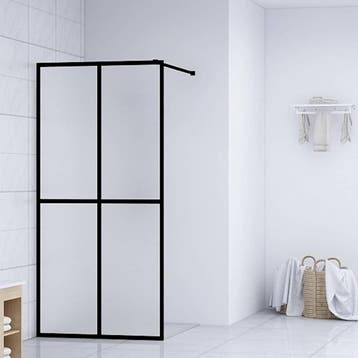 vidaXL Inloopdouchewand 140x195 cm mat gehard glas, Verzenden