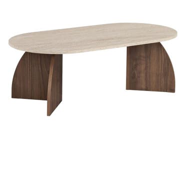 Evila Modern Coffee Table, 120 Cm, 40 Cm Height, 60 Cm Depth, Verzenden, Nieuw, 50 tot 100 cm, Scandinavisch