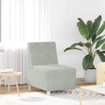 vidaXL Modulaire bank zonder armleuningen lichtgrijs 55 cm, Huis en Inrichting, Zetels | Zetels, Verzenden, Nieuw