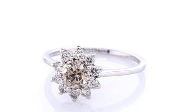Zonder minimumprijs - Ring - 14 karaat Witgoud - 0.75ct. tw., Nieuw