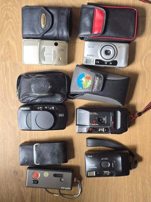 Nikon, Yashica, Konica, Minolta, Agfa Vintage Compact, Audio, Tv en Foto, Fotocamera's Analoog
