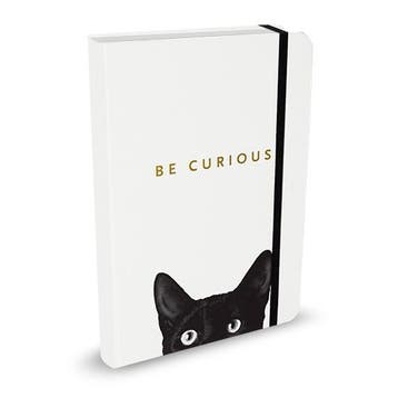 Compact Journal Peter Pauper Curious Cat, Ophalen of Verzenden, Nieuw in verpakking
