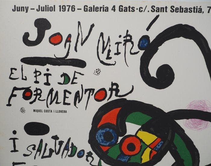 Joan Miro (1893-1983) - Lenvol de la danseuse, Antiquités & Art, Antiquités | Autres Antiquités