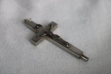 Relikwie - Metaal - 1910-1920 - Relikwie kruis - 8 cm