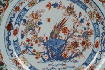 Kangxi (1662-1722) - Bord - Pheasant on Table Rock Amidst