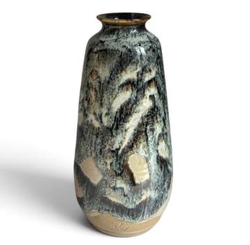 Stroomend glazuur (Ynagashi) vaas Kyoto Ware - Aardewerk -