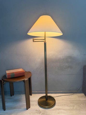 Kullman Lampen - Staande lamp - Messing, Textiel - Een