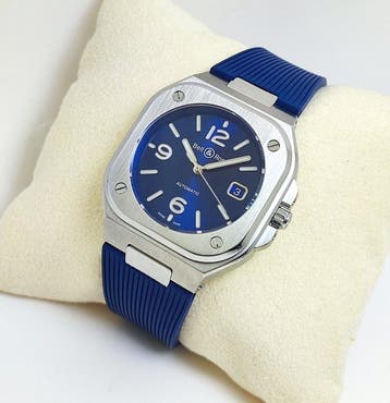 Bell & Ross - BR-05 Blue Automatic - BR05A-BLU-ST/SRB -, Handtassen en Accessoires, Horloges | Heren, Nieuw