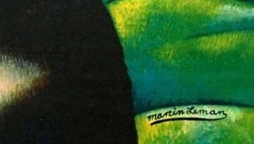 Martin Leman - “Black cat”. Gesigneerd in de plaat., Antiquités & Art