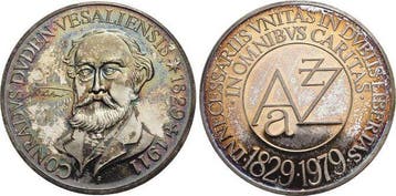 Ar-medaille 1979 Moderne medaille Duden, Konrad 1829 +191..., Verzenden
