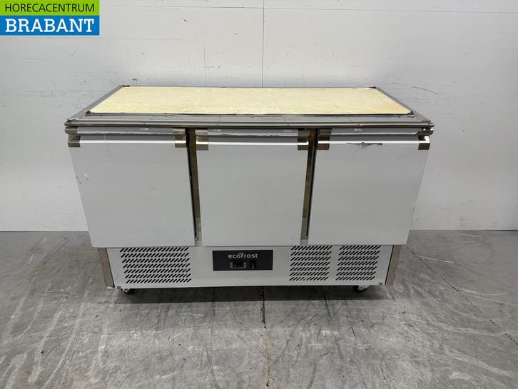 Établi réfrigéré en acier inoxydable 3 portes 137 cm 230V, Articles professionnels, Horeca | Équipement de cuisine, Envoi