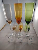 Andrea Fontebasso 1760 - Drinkset - Glas - mondgeblazen en, Antiek en Kunst