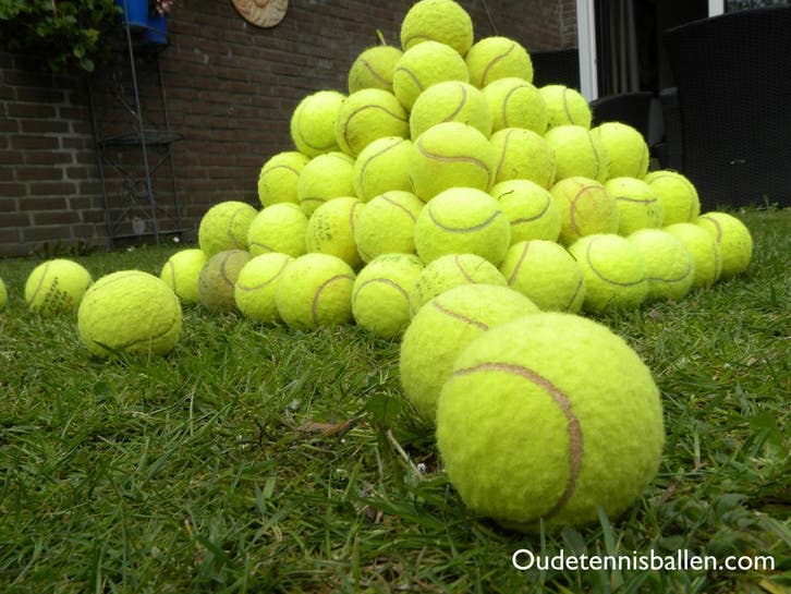 (veel) Gebruikte tennisballen voor de hond of decoratie, Dieren en Toebehoren, Hondenspeelgoed, Hondenballen, Gebruikt, Verzenden