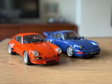 1:18 - Modelauto (2) - Porsche 911 RSR & 964 RS, Nieuw