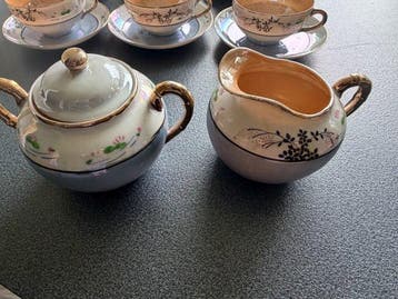 Ensemble de tasses à thé pour 12 personnes - Porcelaine -