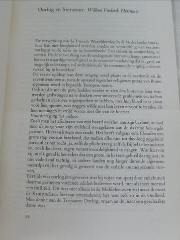 Gesigneerd met opdracht: Willem Frederik Hermans - Oorlog en