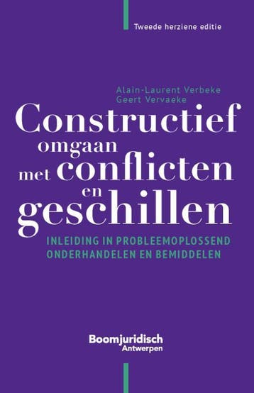 Constructief omgaan met conflicten en geschillen, Boeken, Verzenden, Zo goed als nieuw, Alain-Laurent Verbeke
