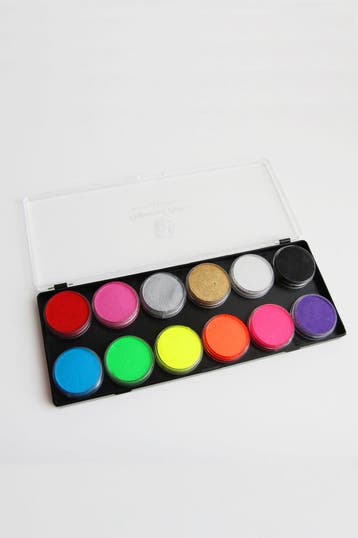 Professioneel Schmink Palet Neon UV Fluor Basiskleuren 12 X, Ophalen of Verzenden