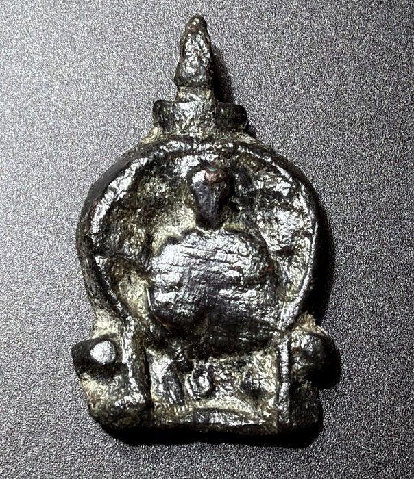 Médiéval, époque des Croisés Bronze Rare icône-pendentif, Antiquités & Art, Antiquités | Autres Antiquités