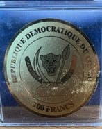 Congo. 100 Francs 2020 Panda - 1/200 Oz (.999) (Zonder, Postzegels en Munten